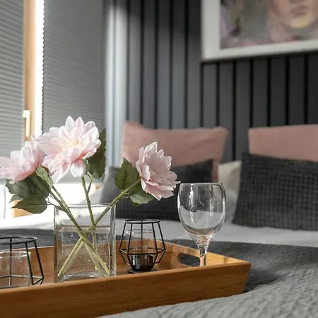 Black And Grey For 2 People In Center By Renters Apartment Lublin